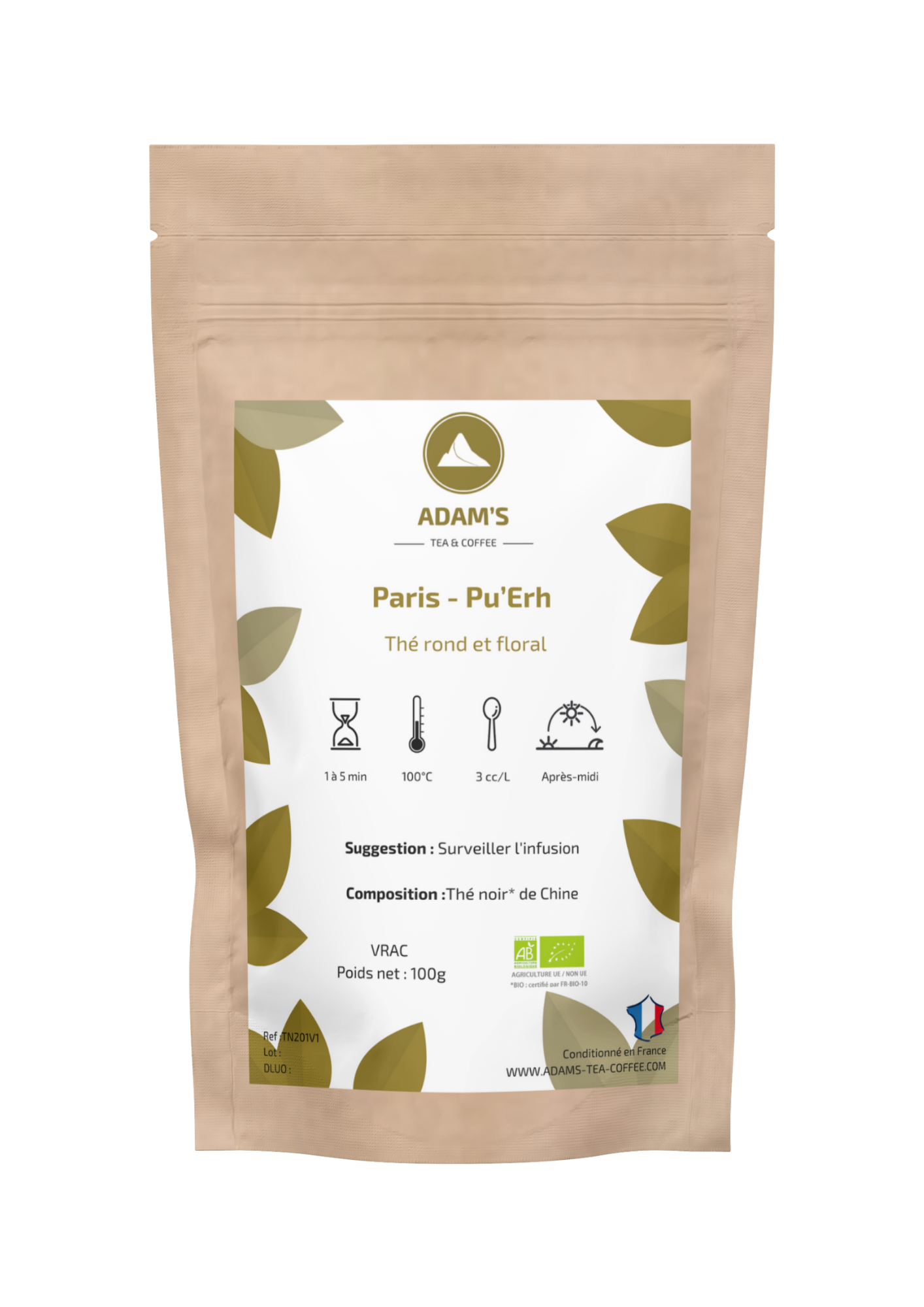 Thé noir: Paris - Pu'erh